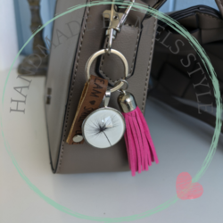 Handgemaakte sleutel & tassenhanger Eva
